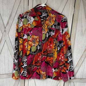 Vibrant Floral Women's Lightweight Jacket